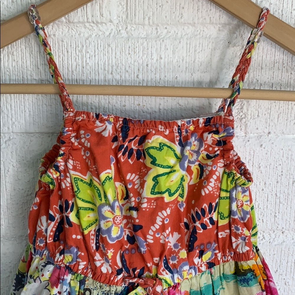 Cutey Couture Patchwork Ruffle Layer Dress sz 5/6 - Picture 4 of 8